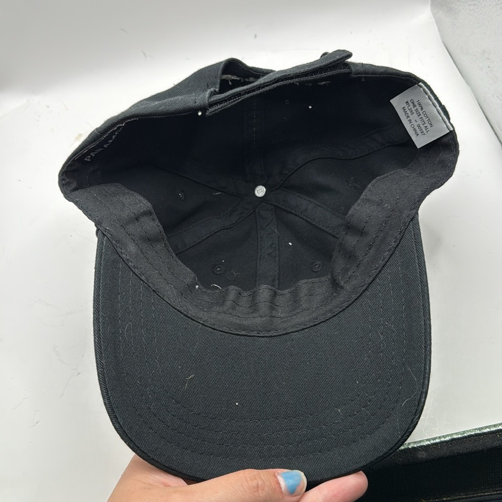 Black Dodge RAM Truck Built To Serve Hook & Loop Logo Baseball Cap Hat - Picture 8 of 11